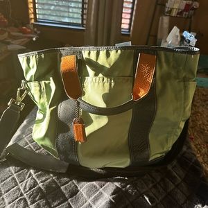 Coach travel bag with strap